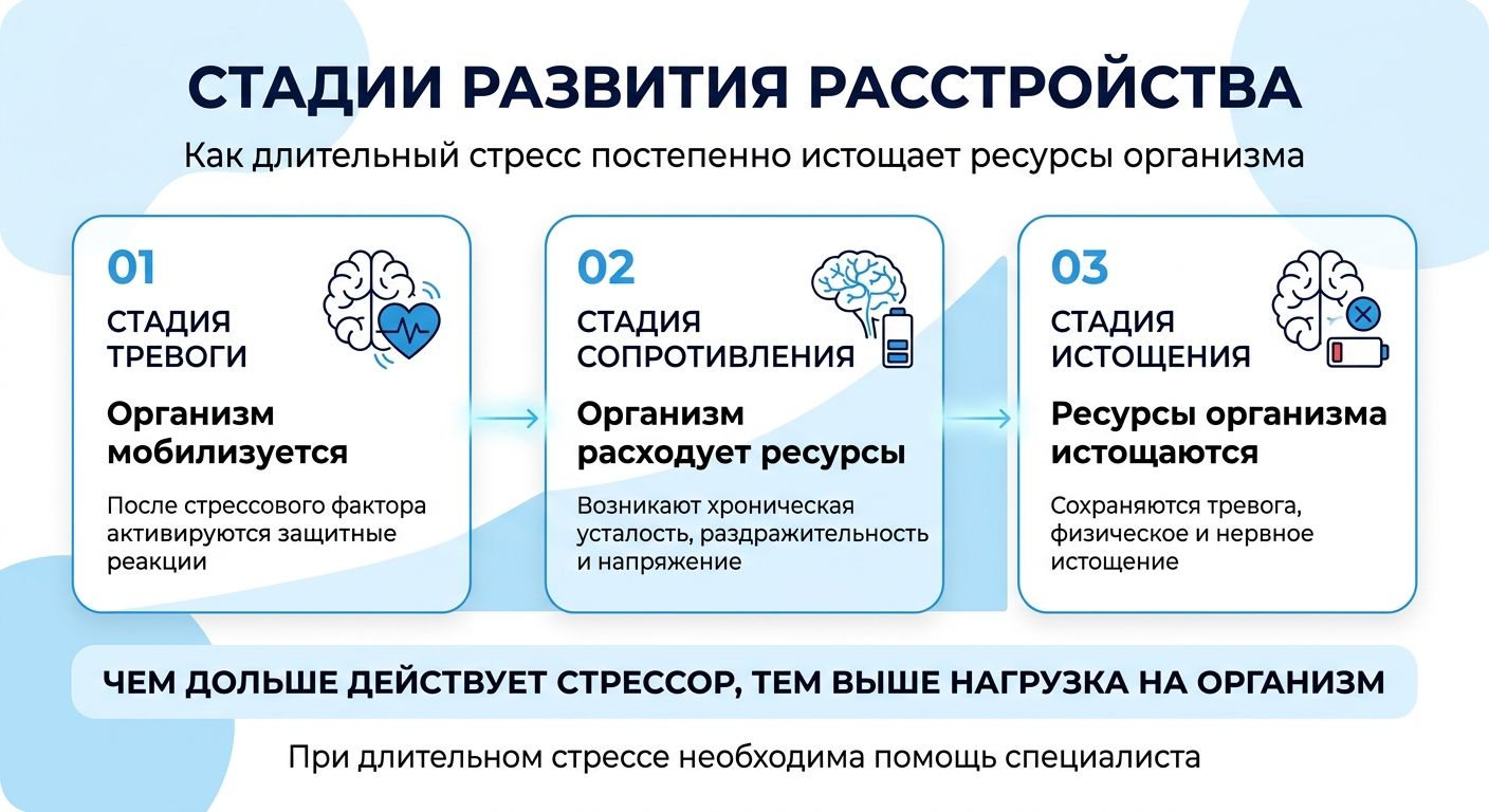 Лечение стресса в Белово инфографика